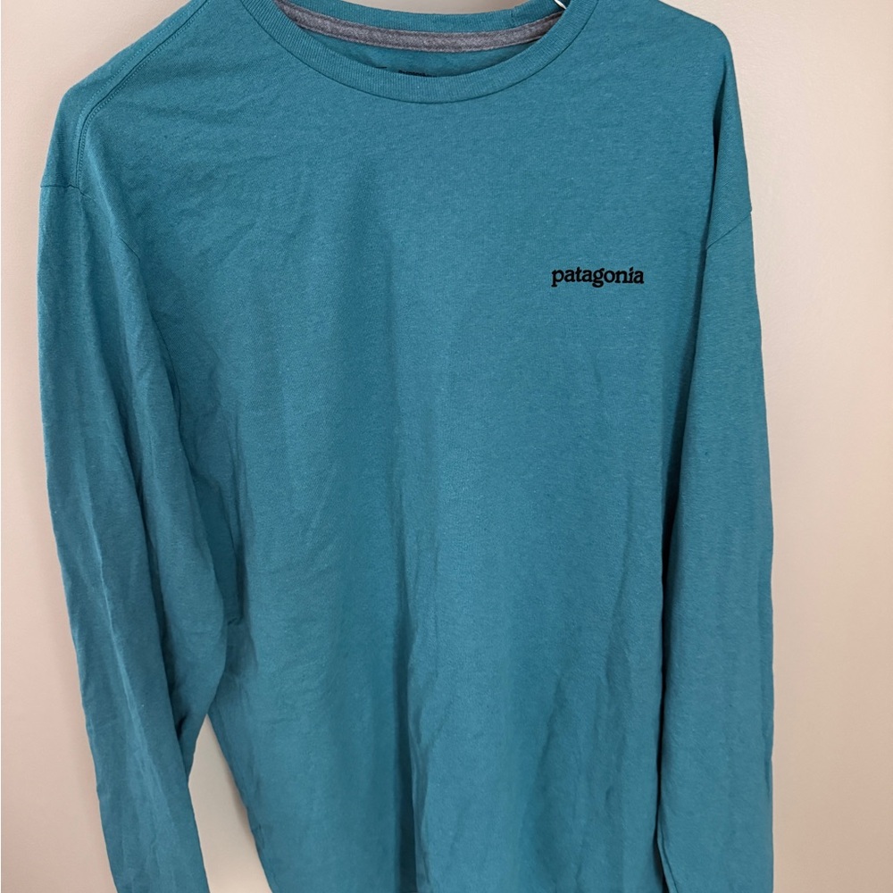 Patagonia Teal Long Sleeve Shirt